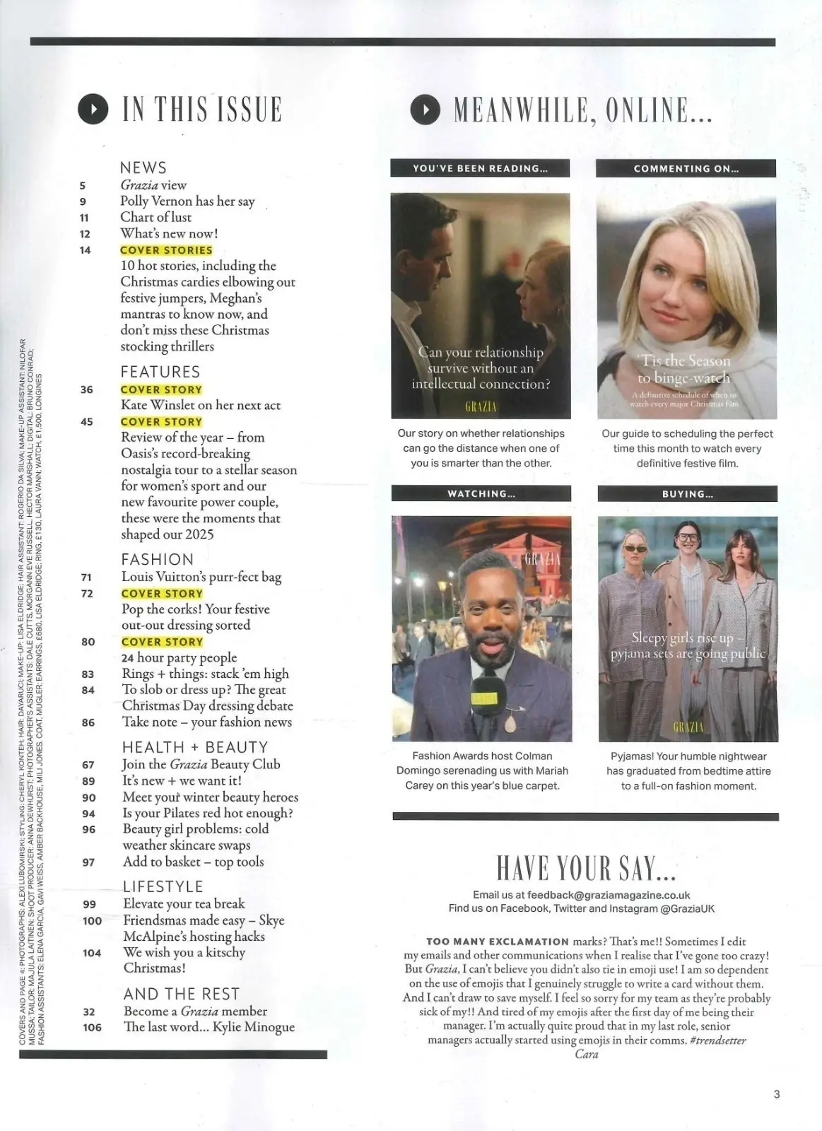 Grazia Magazine: Kate Winslet, Kylie Minogue, Meghan Markle, Fashion, 22.12.25 - image 3 | Free standard UK delivery included | Discount Quality Products