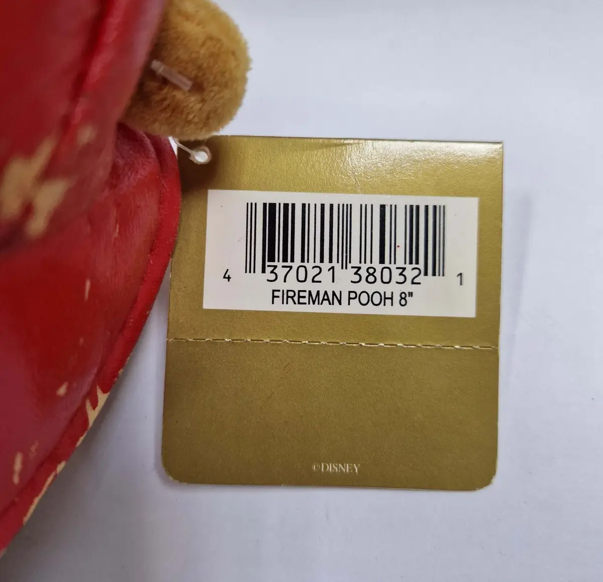 Disney Store Vintage Winnie The Pooh Fireman 8" Inch Cuddly Beanie Plush Toy - image 4 | Free standard UK delivery included | Discount Quality Products