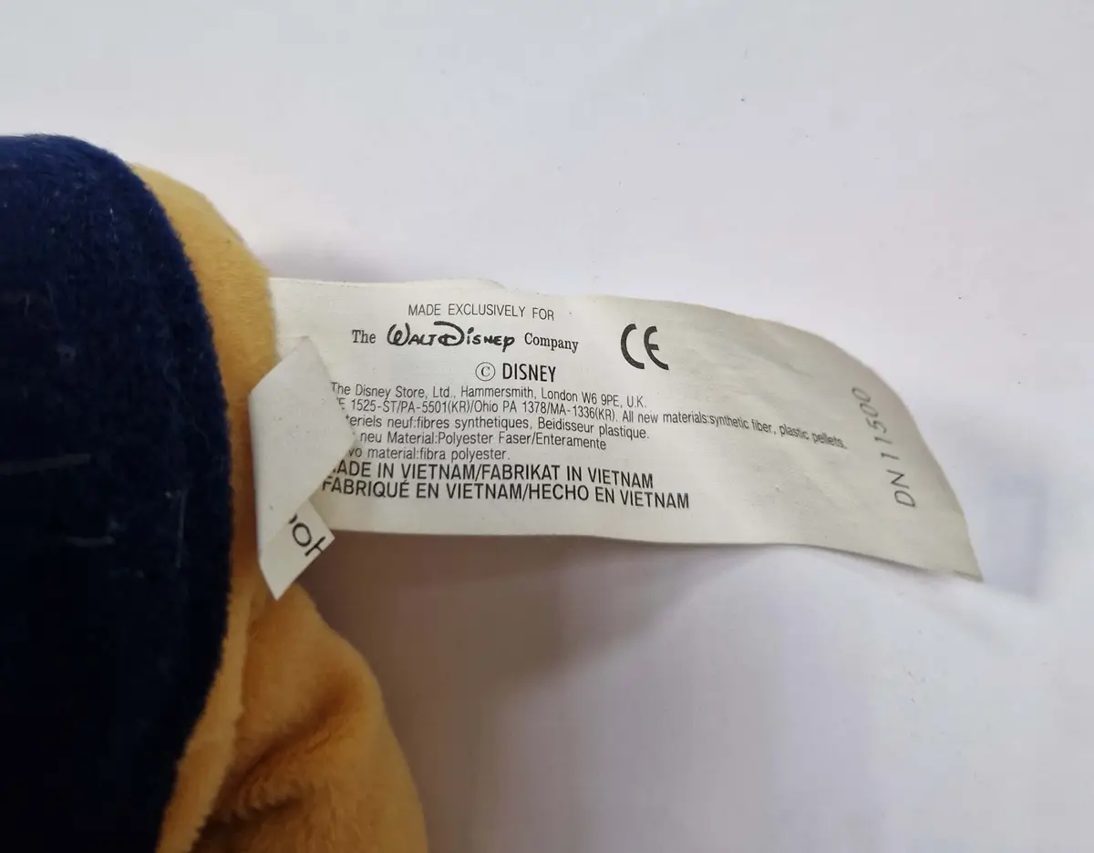 Disney Store Vintage Winnie The Pooh Fireman 8" Inch Cuddly Beanie Plush Toy - image 5 | Free standard UK delivery included | Discount Quality Products