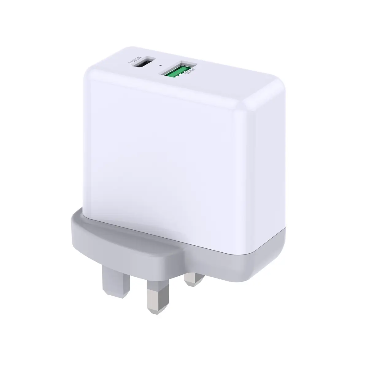 USB Type-C & USB Type-A Fast 65W UK Mains Charger, Qualcomm Quick Charge 3.0 - image 4 | Free standard UK delivery included | Discount Quality Products