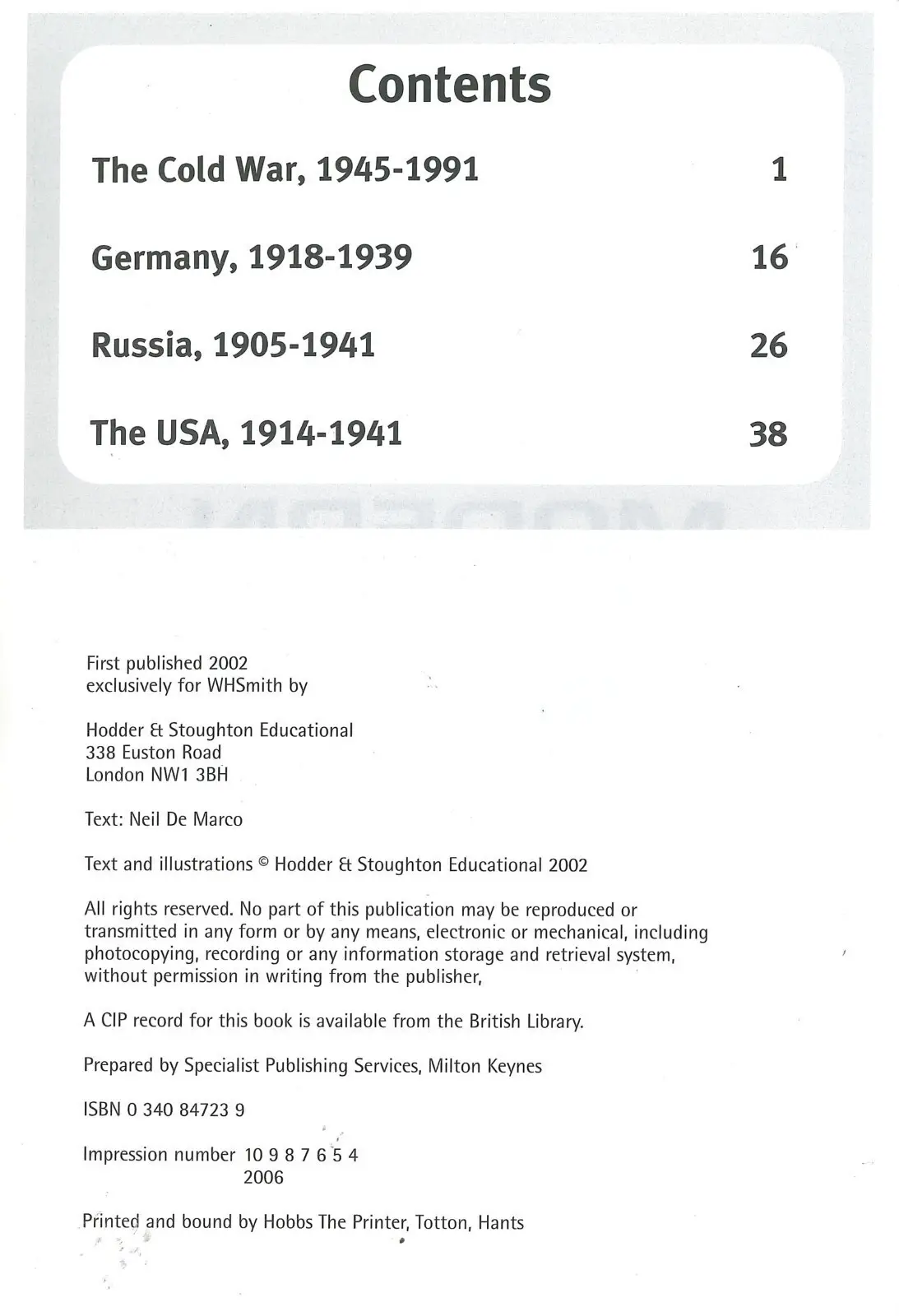 WHSmith GCSE Modern World History Booster Revision Study Guide, Exam Preparation - image 2 | Free standard UK delivery included | Discount Quality Products