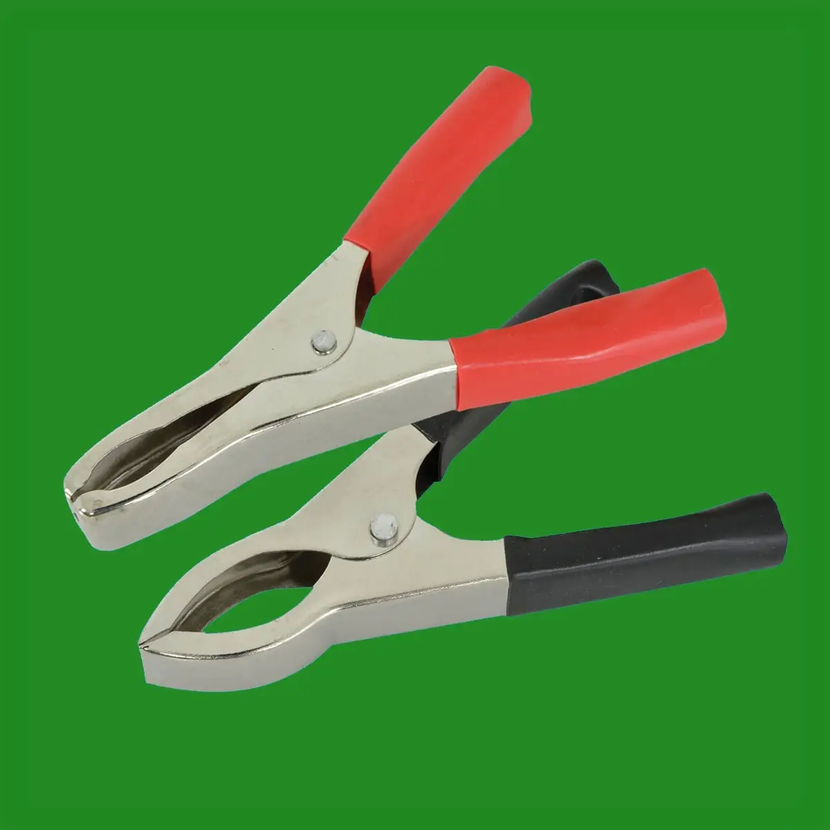2x 50A 100mm Insulated Handles Crocodile Car Caravan Battery Lead Booster Clips