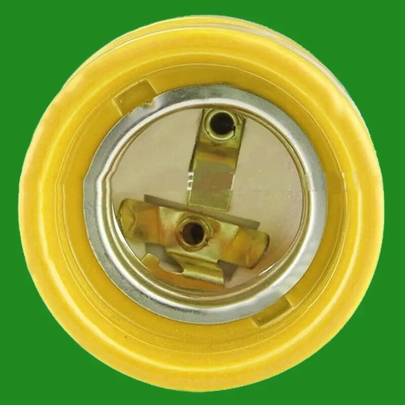 Yellow Glazed Ceramic Edison Screw E27 Light Bulb Holder ES Socket M10 Entry - image 4 | Free standard UK delivery included | Discount Quality Products