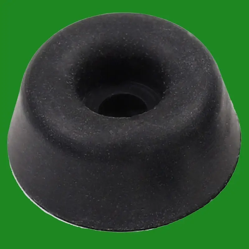 2x 22mm Diameter Black Seat Buffers Bumpers Pads Rubber Toilet Bathroom Round