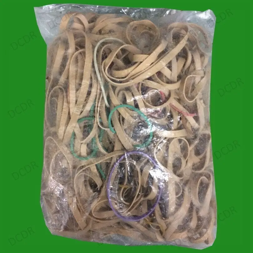 Assorted Rubber Bands 650g=1.4lb, All Sizes, 30-200mm, Small, Large, Thin, Thick