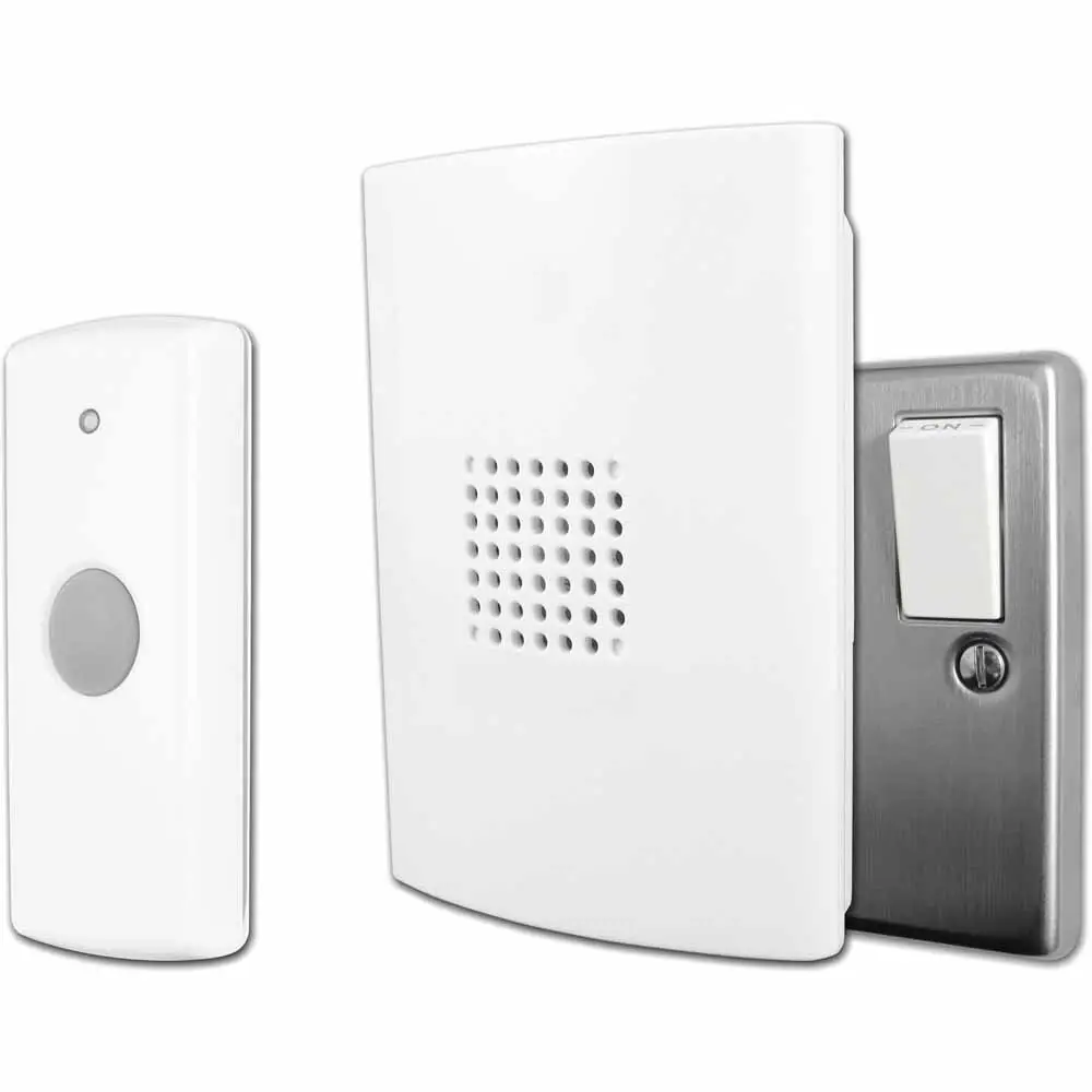 Wireless Plug In Door Bell Chime Cable Free 120 Metre Range 85db 8 Chimes Wilko - image 2 | Free standard UK delivery included | Discount Quality Products