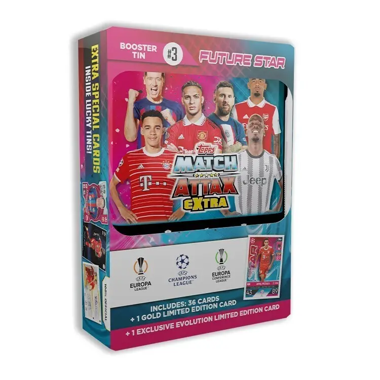 Match Attax Extra Mini Booster Tin3 Future Star Soccer Football UEFA League 2023 - image 3 | Free standard UK delivery included | Discount Quality Products