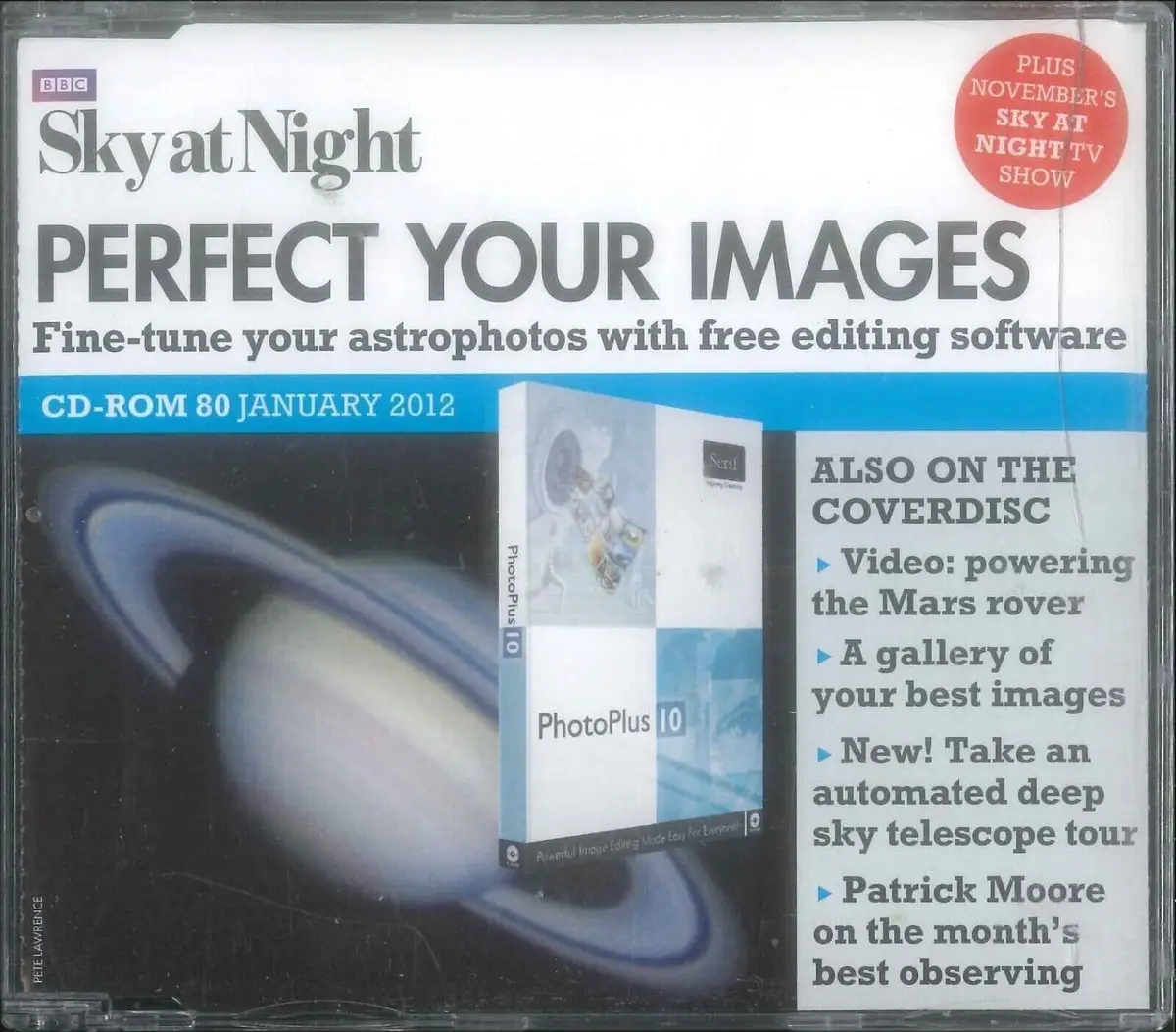 BBC Sky at Night CD-ROM, Perfect Your Images, #80 January 2012, Windows, Mac