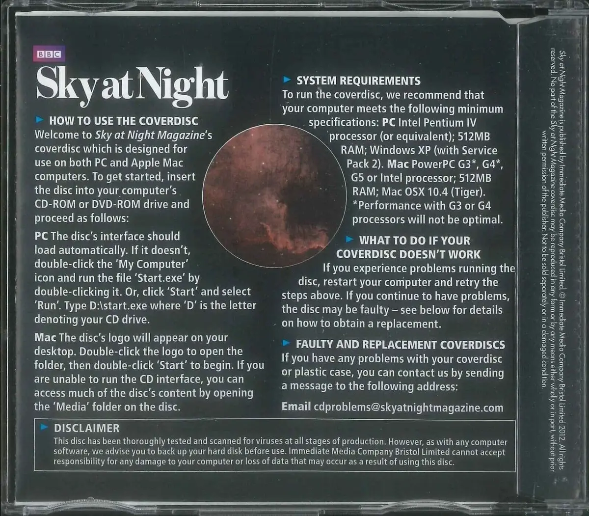 BBC Sky at Night CD-ROM, Perfect Your Images, #80 January 2012, Windows, Mac - image 2 | Free standard UK delivery included | Discount Quality Products