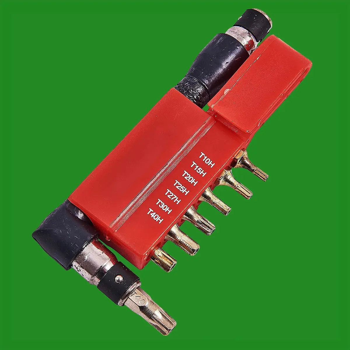 9 Piece Torx 90° Offset Security Bit Set, Bit Holder T10 T15 T20 T25 T27 T30 T40