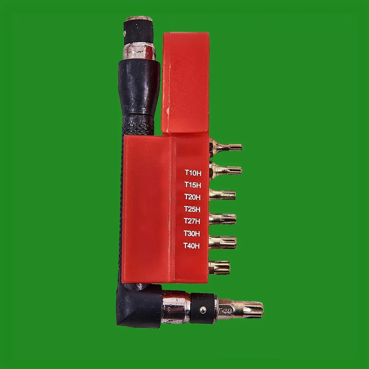 9 Piece Torx 90° Offset Security Bit Set, Bit Holder T10 T15 T20 T25 T27 T30 T40 - image 2 | Free standard UK delivery included | Discount Quality Products