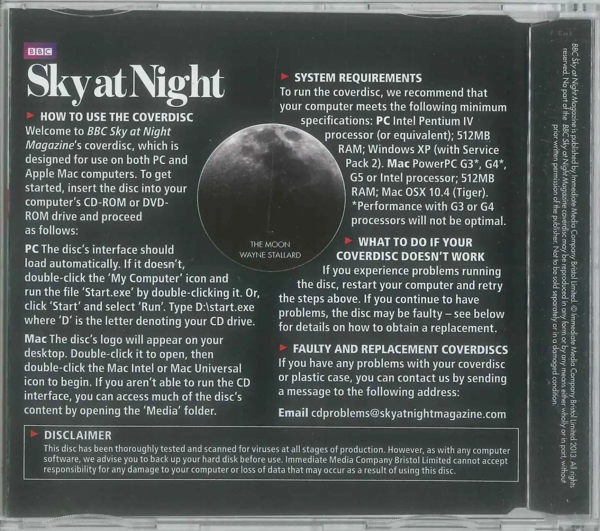 BBC Sky at Night CD-ROM, Magnificent Moons, #101 October 2013, Windows, Mac - image 2 | Free standard UK delivery included | Discount Quality Products