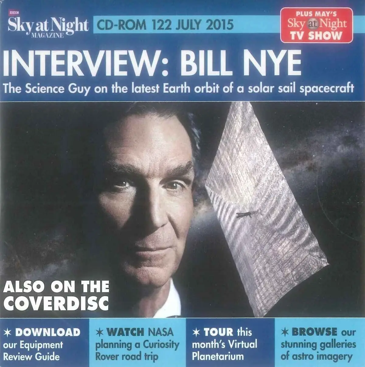 BBC Sky at Night CD-ROM, Interview: Bill Nye, #122 July 2015, Windows, Mac
