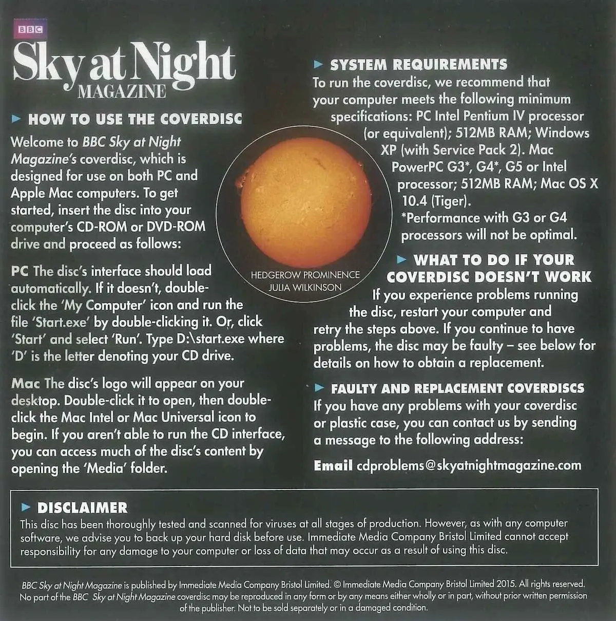 BBC Sky at Night CD-ROM, Interview: Bill Nye, #122 July 2015, Windows, Mac - image 2 | Free standard UK delivery included | Discount Quality Products