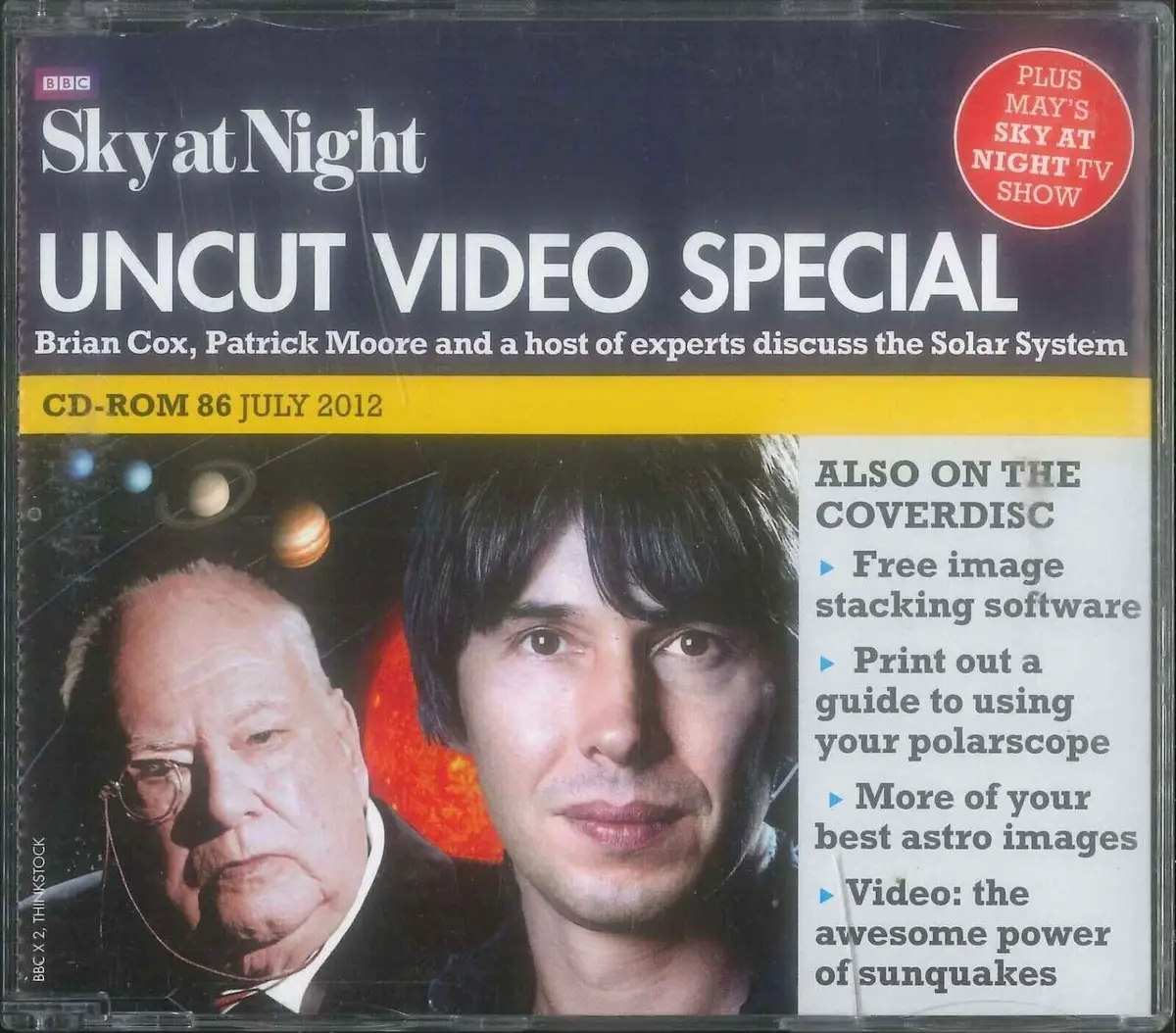 BBC Sky at Night CD-ROM, Uncut Video Special, #86 July 2012, Windows, Mac
