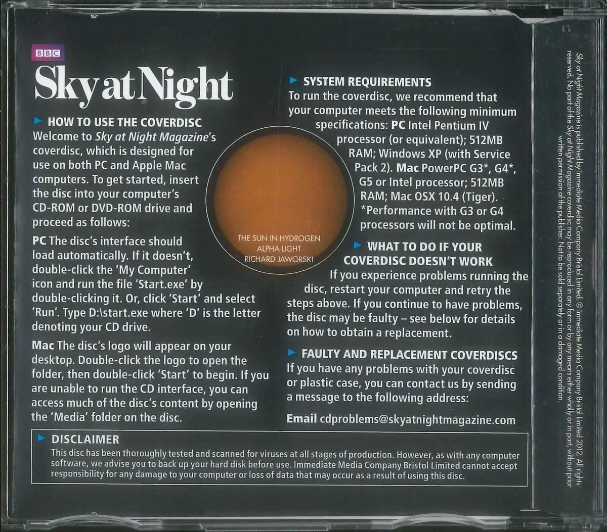 BBC Sky at Night CD-ROM, Uncut Video Special, #86 July 2012, Windows, Mac - image 2 | Free standard UK delivery included | Discount Quality Products
