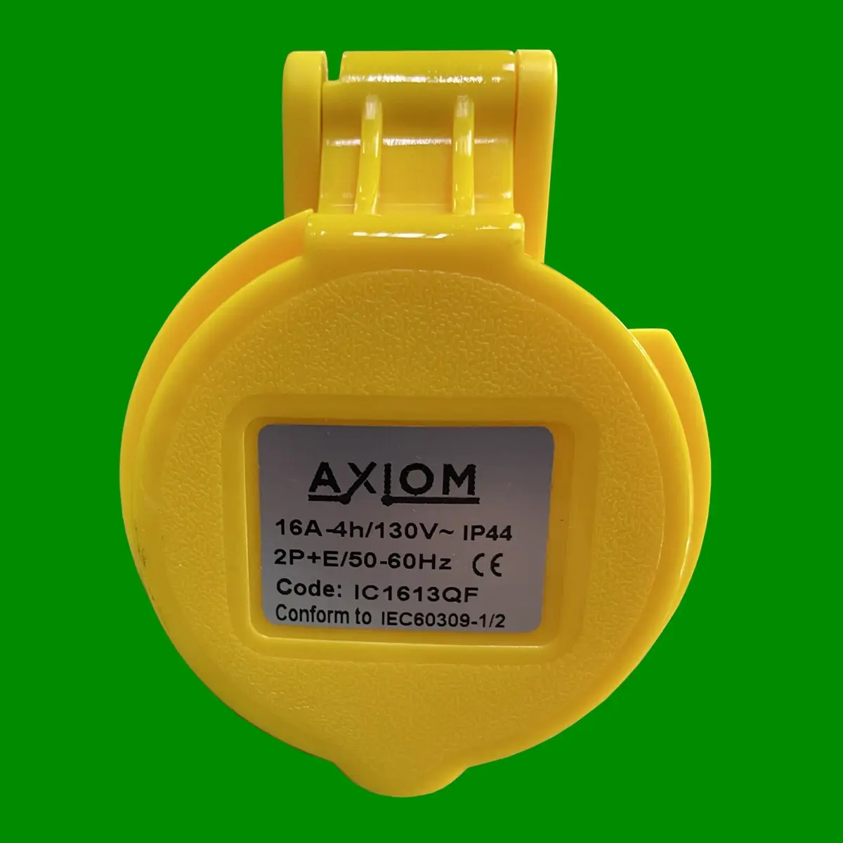 1x 16A 110V 2P+E Yellow Coupler 3 Pin Female Socket Quick Fit, Splash Proof IP44 - image 3 | Free standard UK delivery included | Discount Quality Products