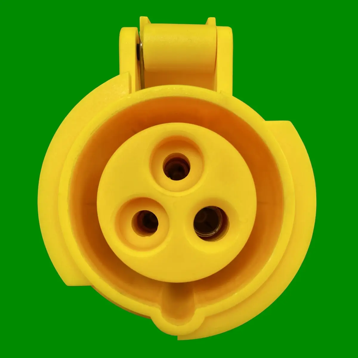 1x 16A 110V 2P+E Yellow Coupler 3 Pin Female Socket Quick Fit, Splash Proof IP44 - image 4 | Free standard UK delivery included | Discount Quality Products