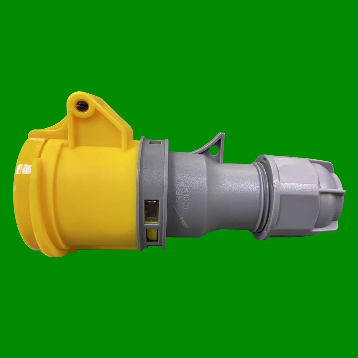 1x 16A 110V 2P+E Yellow Coupler 3 Pin Female Socket Quick Fit, Splash Proof IP44 - image 5 | Free standard UK delivery included | Discount Quality Products