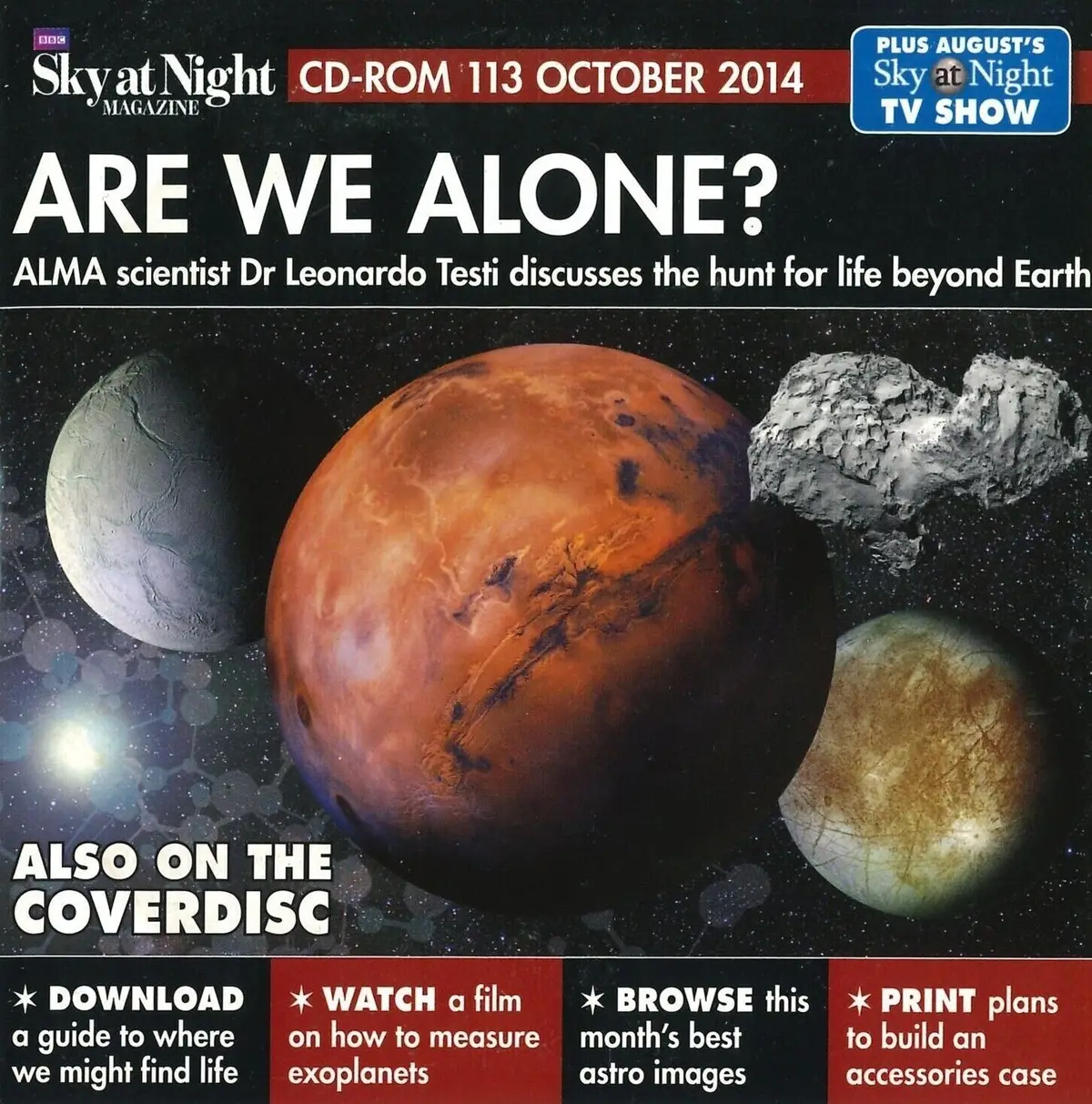 BBC Sky at Night CD-ROM, Are We Alone? #113 October 2014, Windows, Mac