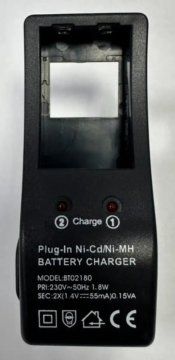 UK Plug In Compact Battery Charger for 2 AA Ni-Cd Ni-MH Rechargeable Batteries - image 2 | Free standard UK delivery included | Discount Quality Products