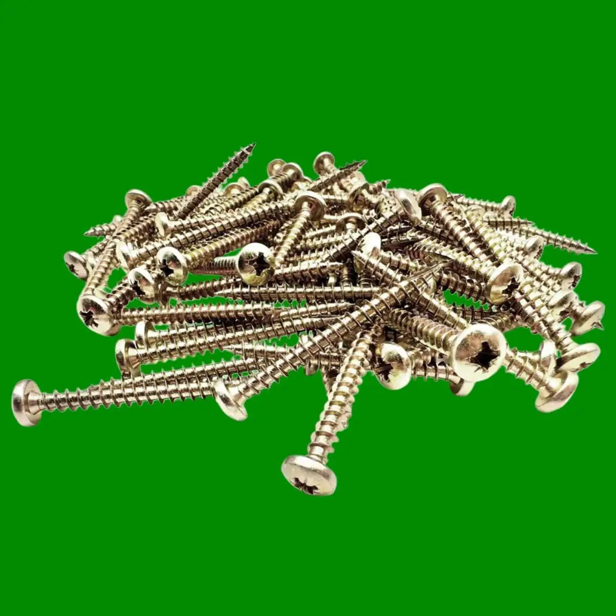 12x M4 x 40mm PZ2 Pan Head Self-tapping Steel Wood Screws, Yellow Zinc Plated - image 3 | Free standard UK delivery included | Discount Quality Products