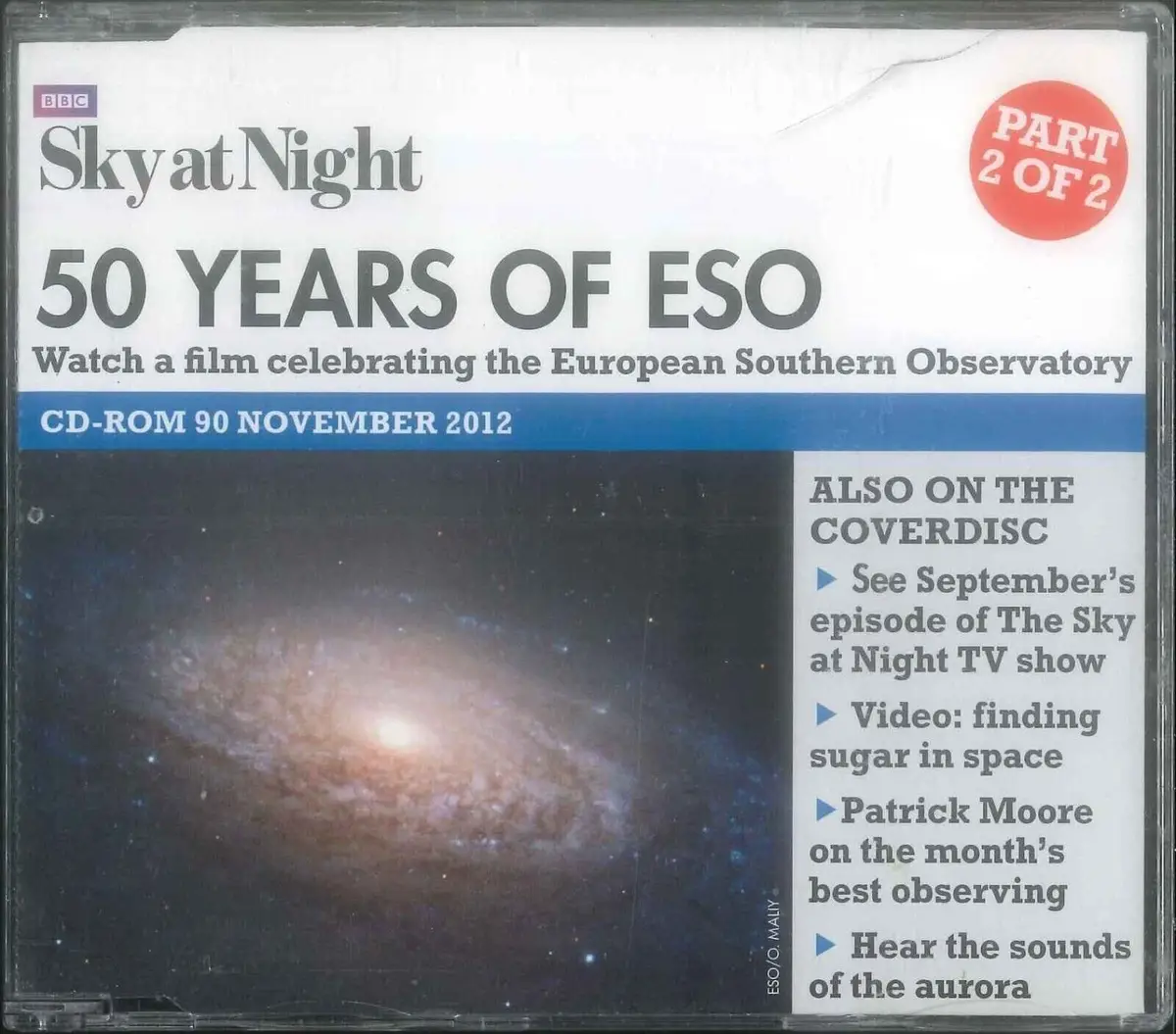BBC Sky at Night CD-ROM, 50 Years of ESO, #90 November 2012, Windows, Mac
