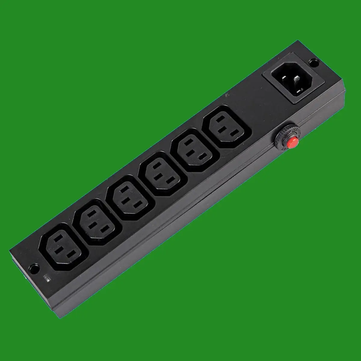 6 Way IEC Mains Power Splitter Distribution Extension Unit With Overload Switch