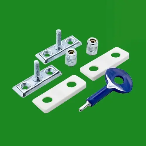 2x Yale Window Stay Locks, Chrome Metal (P-2P111-SC-2) Surface Fixed Security
