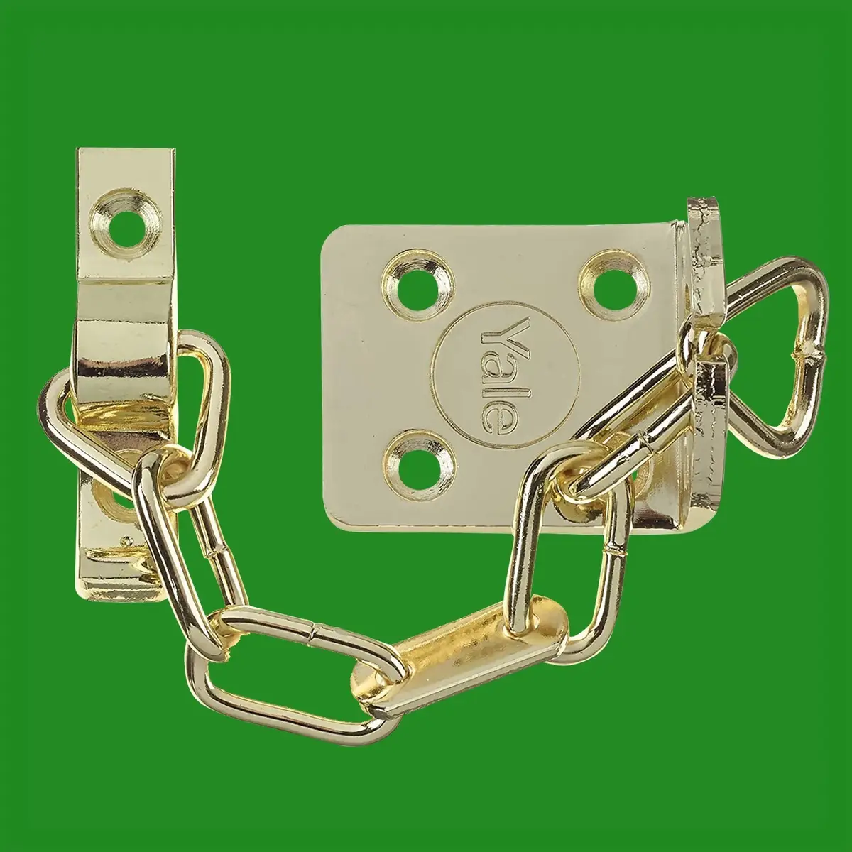 Yale Door Chain, Polished Brass, 135mm Chain, Suitable for Wooden Doors V-WS6-EB - image 2 | Free standard UK delivery included | Discount Quality Products