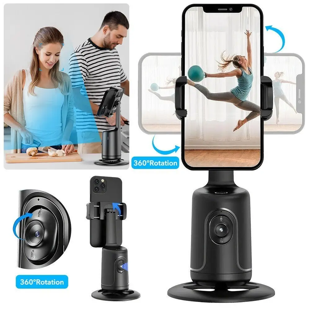 360° Rotation Tripod Phone Holder Auto Face Tracking Shooting Selfie Stick Mount - image 11 | Free standard UK delivery included | Discount Quality Products