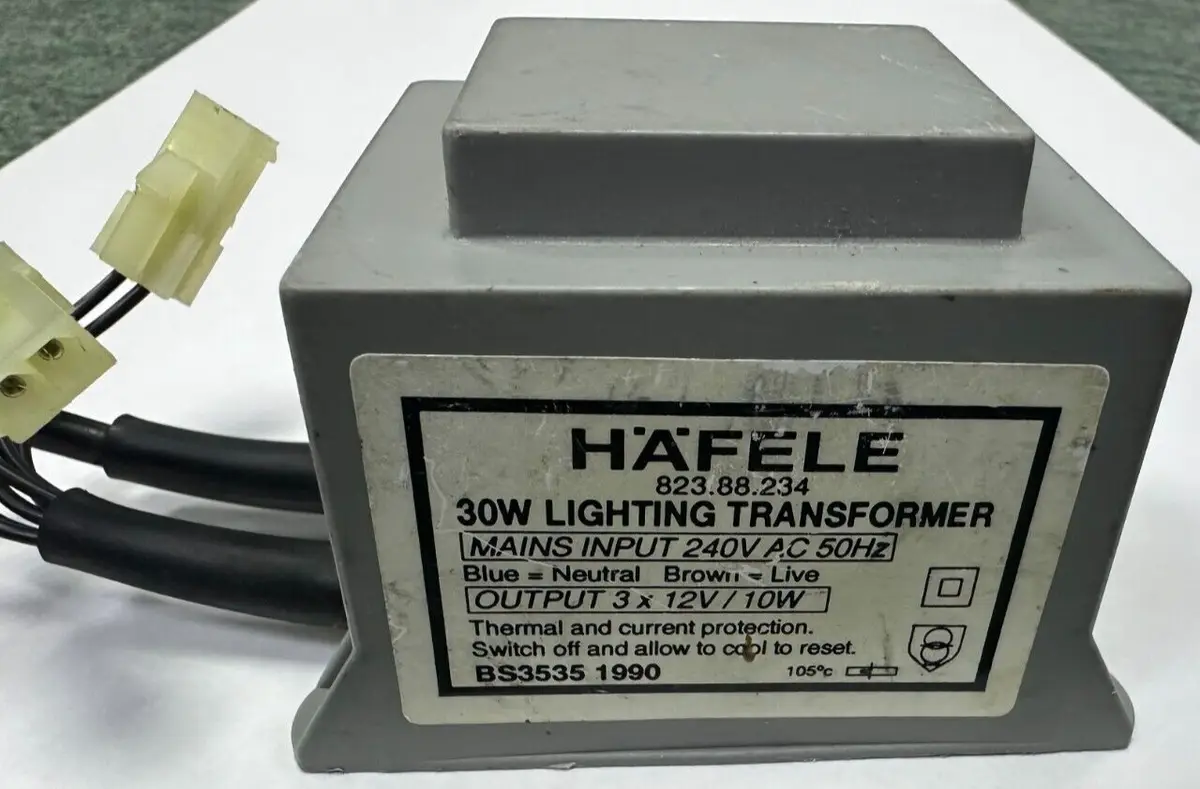 Hafele 30W Halogen Lighting Transformer, 3x 10W 12V, 823.88.234 - image 3 | Free standard UK delivery included | Discount Quality Products