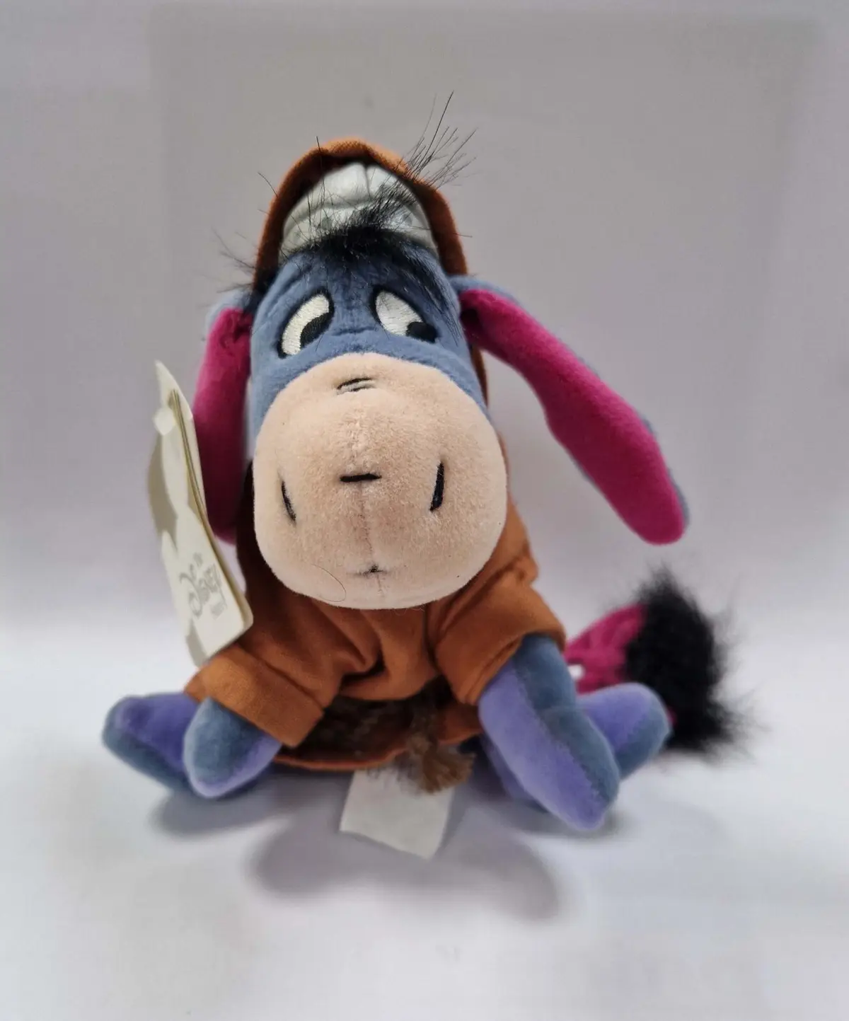 Disney Store Vintage Winnie The Pooh Friar Eeyore 8" Inch Beanie Plush Kids Toy