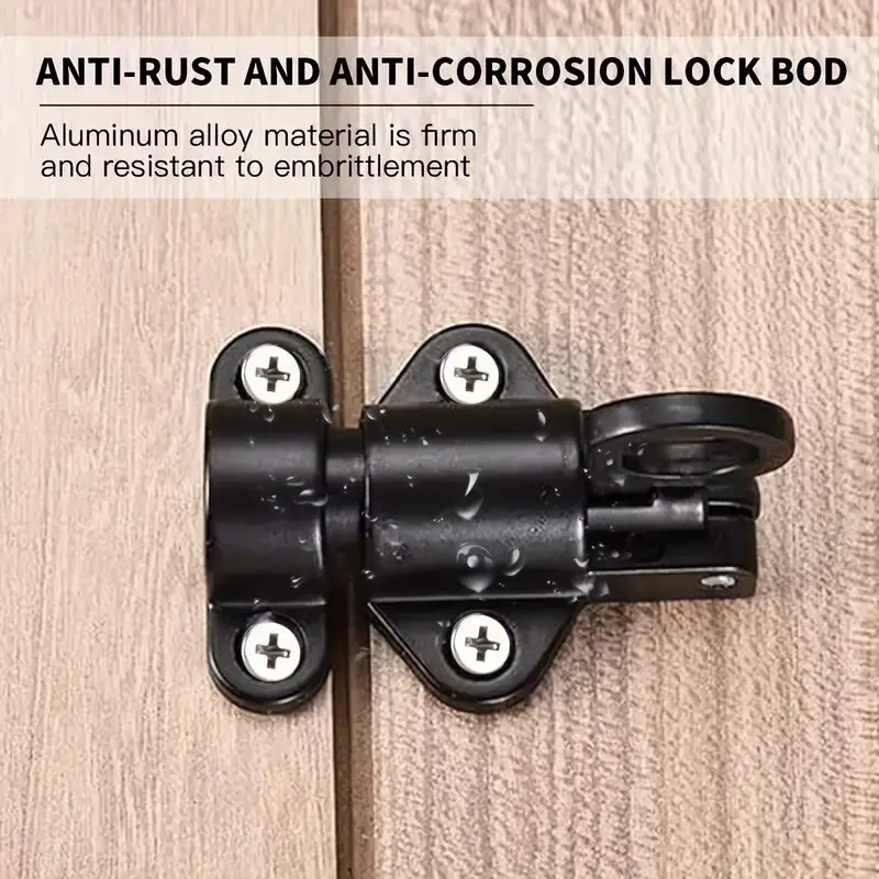 Aluminium Spring Automatic Latch, Sliding Door, Window Self-closing Window Latch - image 5 | Free standard UK delivery included | Discount Quality Products