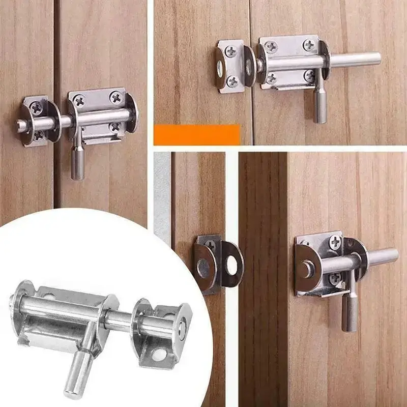 1x 32mm Stainless Steel Door Latch Solid Sliding Bolts Latch Hasp Gate Safety - image 3 | Free standard UK delivery included | Discount Quality Products