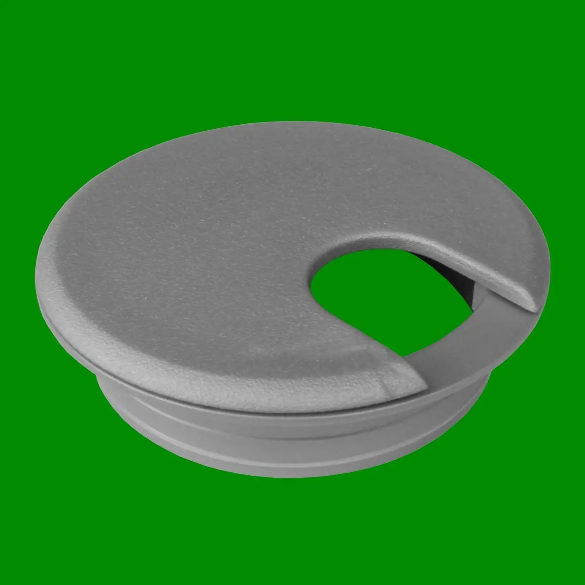 2x 65mm Silver Computer Desk Table Grommet Cable Tidy Port Wire Hole Cover