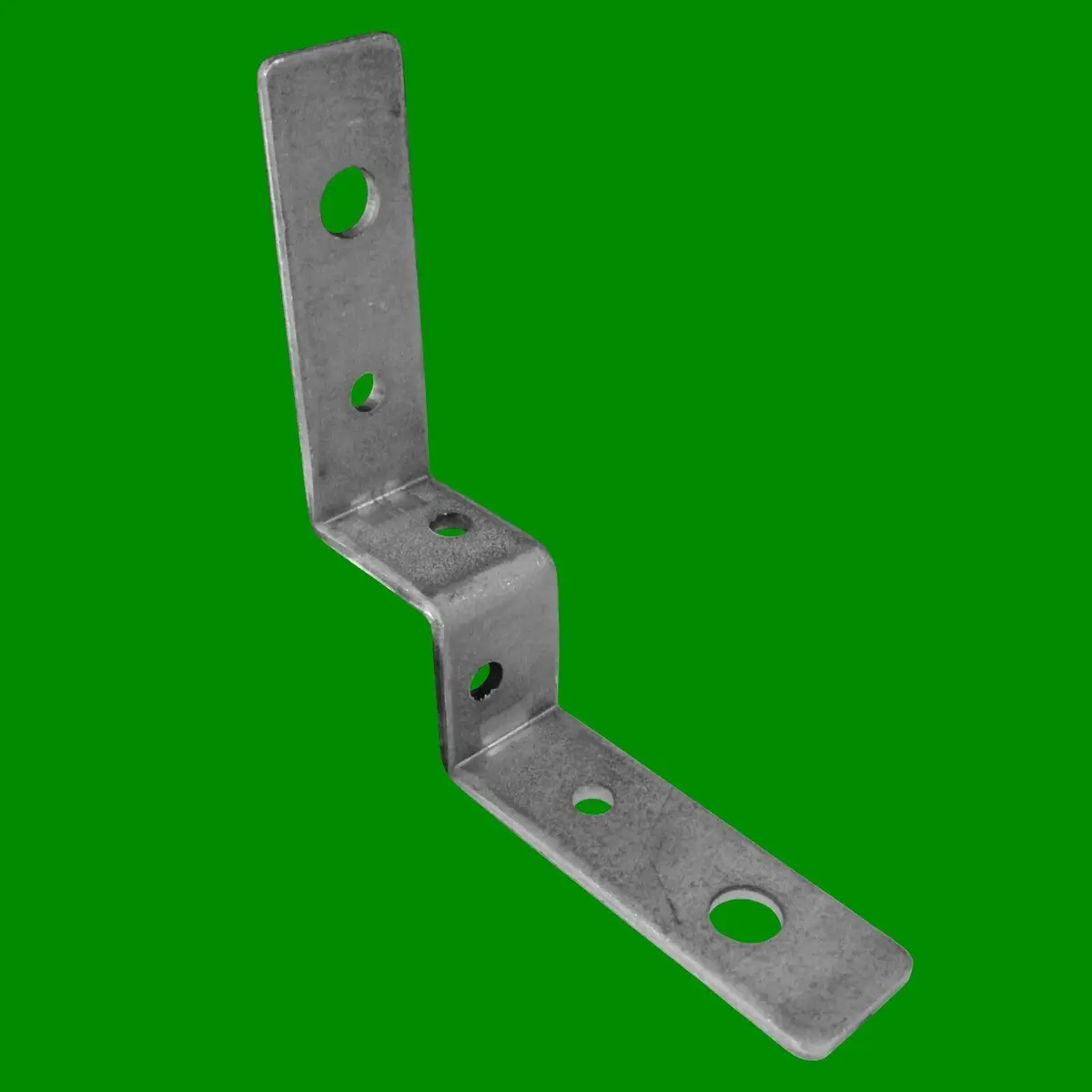 12x Triple Cranked Steel Corner Support Bracket, 90° Angle, Strengthen Furniture