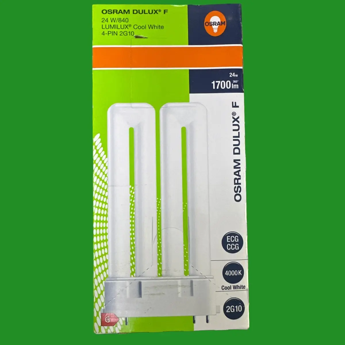 24W OSRAM Dimmable 2G10 4 Pin Dulux F CFL Low Energy 4000K 840 Light Bulb