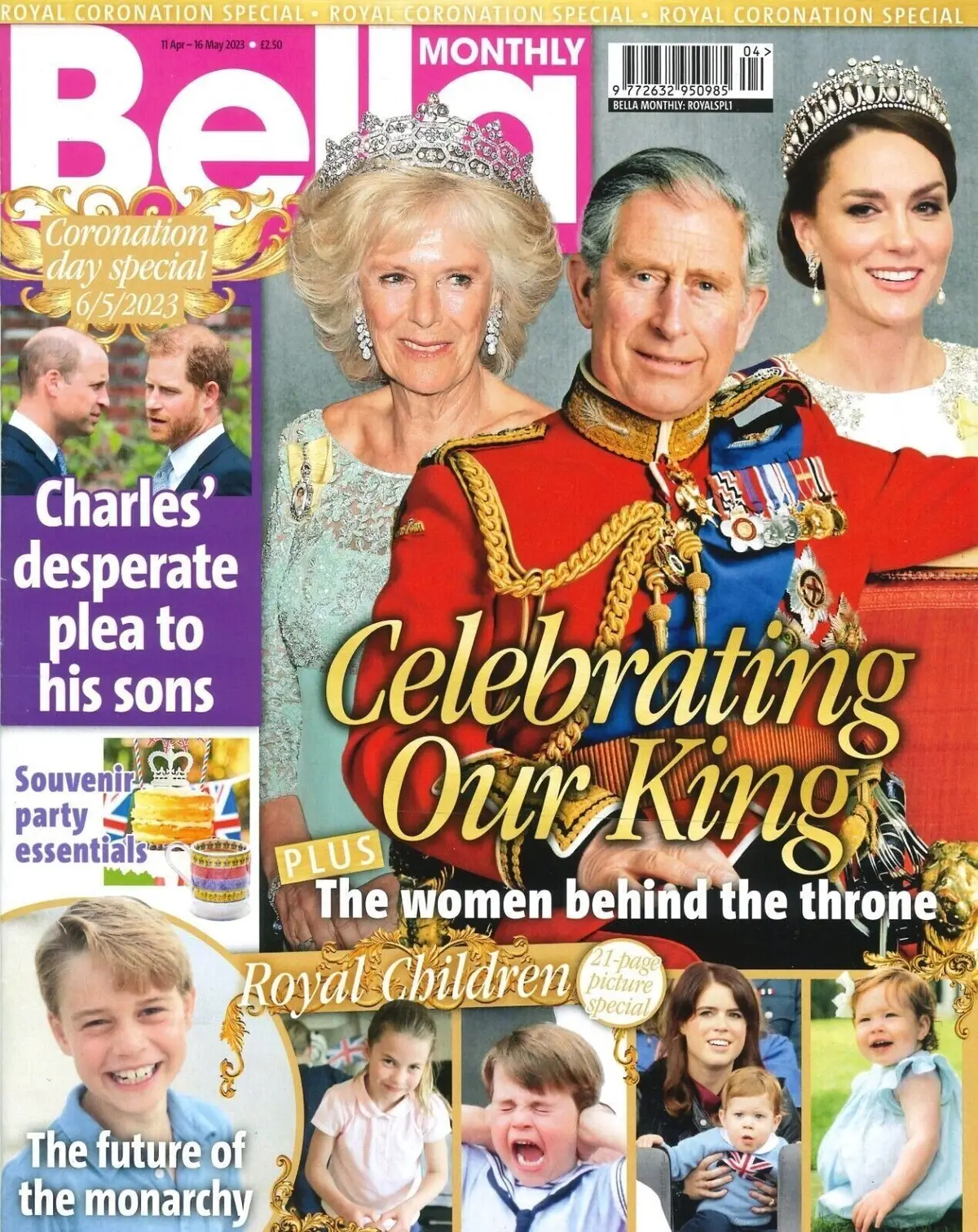 Bella Magazine Coronation Special, King Charles, Queen Consort Camilla, 11.4.23