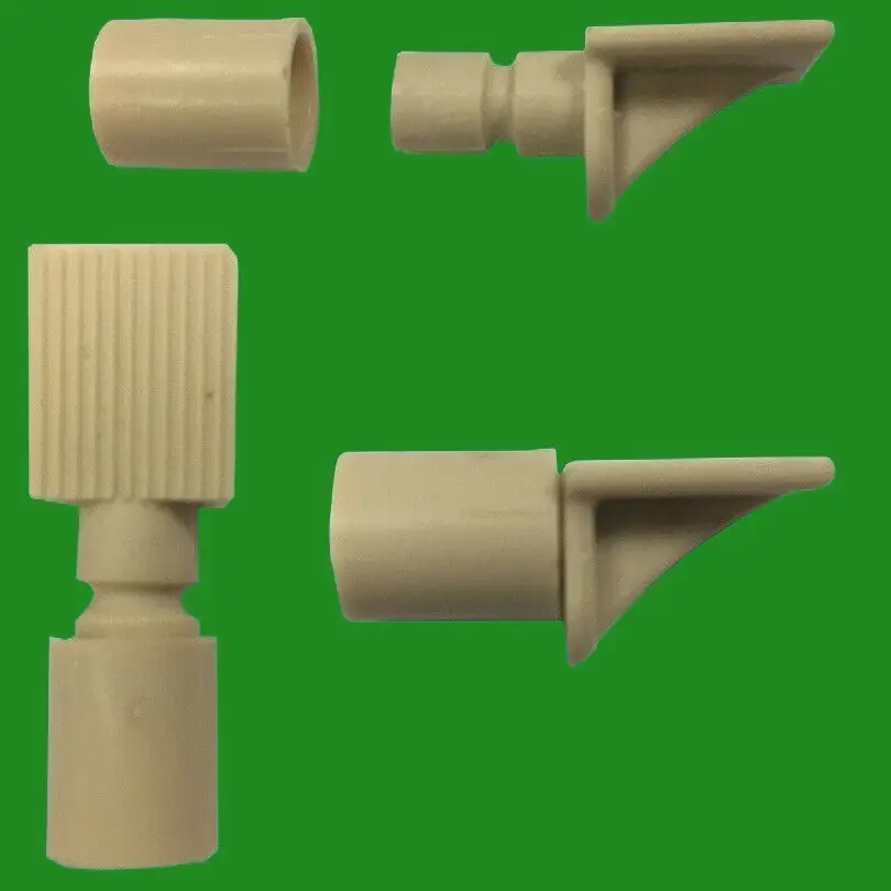 12x 20mm Push &amp; Twist Locking Beige Plastic Shelf Support Pins Pegs Studs