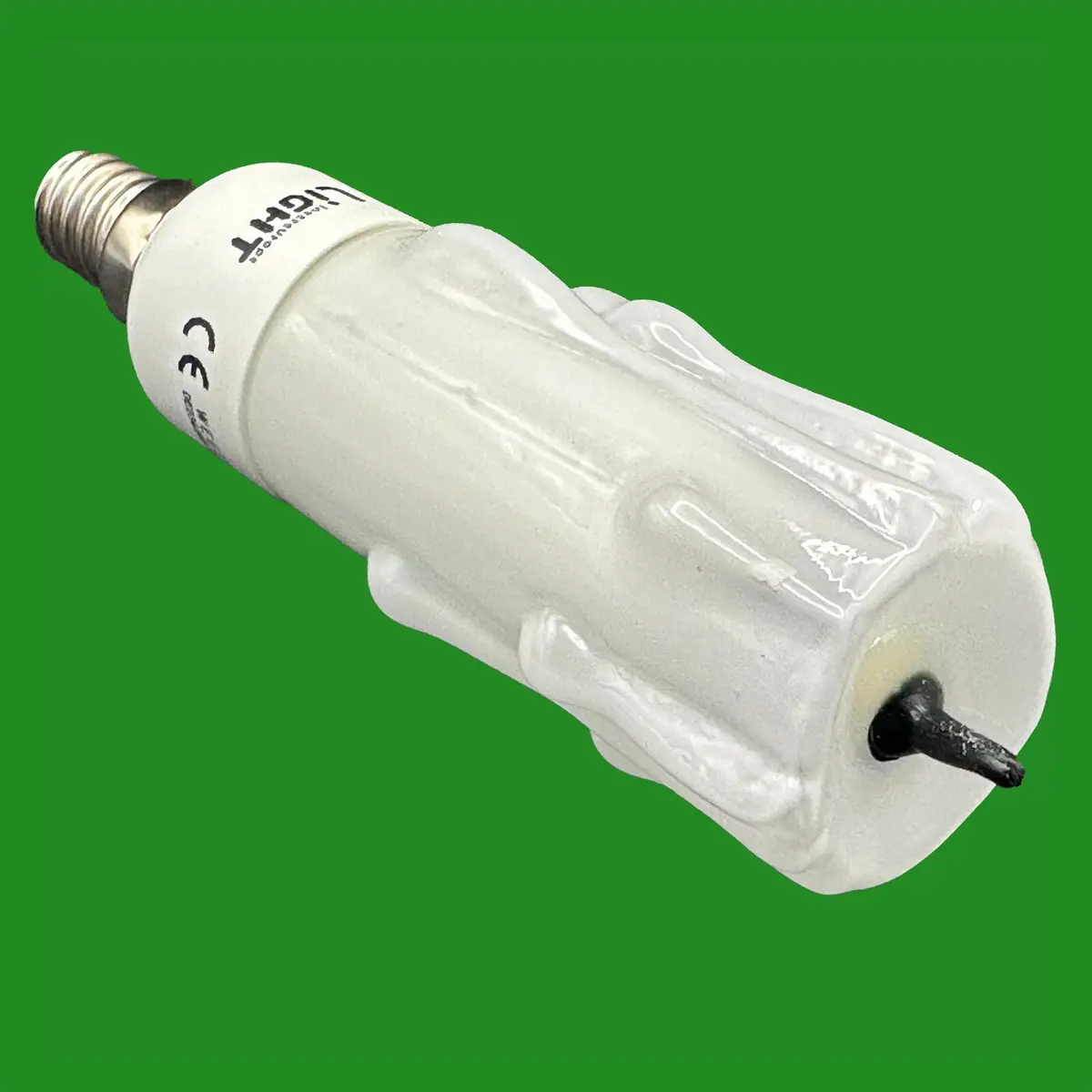 10x 5W CFL Wax Drip Effect Real Candle Light Bulbs, Daylight White 6400K SES E14 - image 3 | Free standard UK delivery included | Discount Quality Products