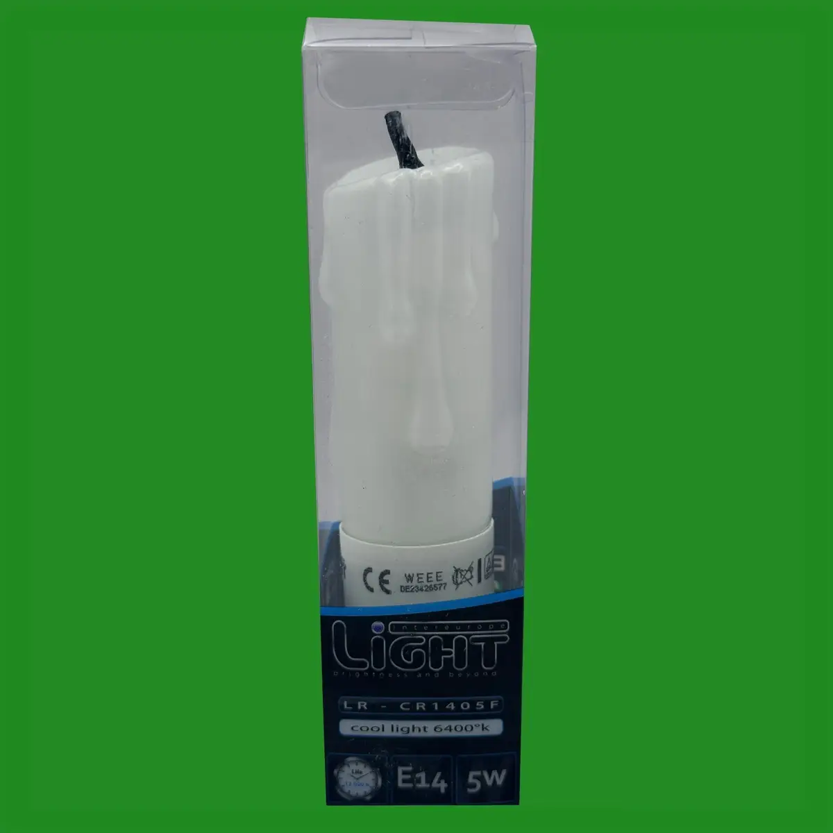 10x 5W CFL Wax Drip Effect Real Candle Light Bulbs, Daylight White 6400K SES E14 - image 9 | Free standard UK delivery included | Discount Quality Products