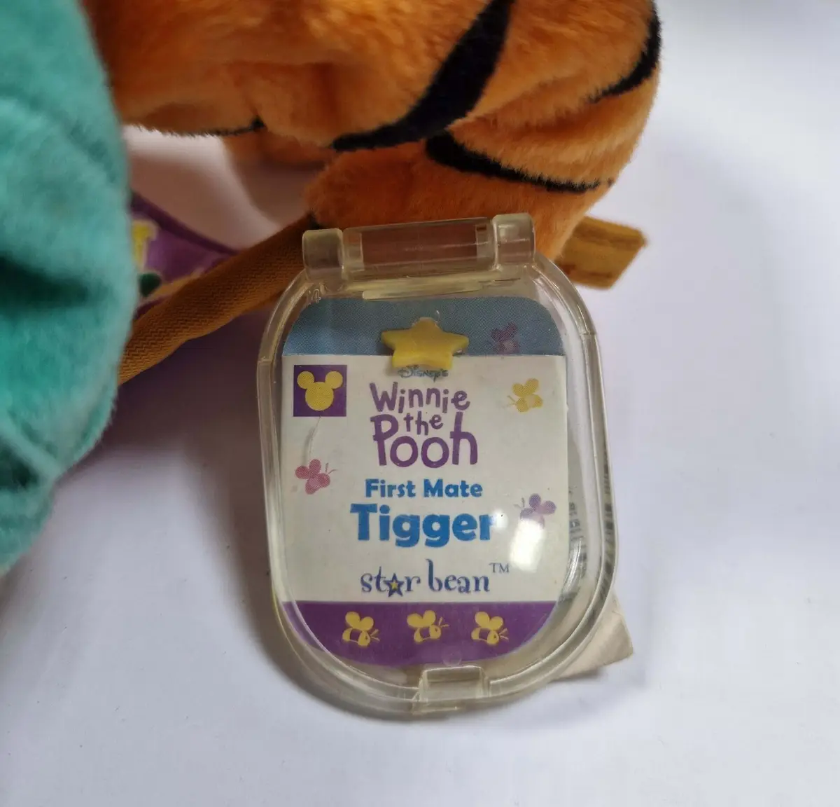 Disney Star Bean Vintage Winnie The Pooh First Mate Tigger 8" Beanie Plush Toy - image 3 | Free standard UK delivery included | Discount Quality Products