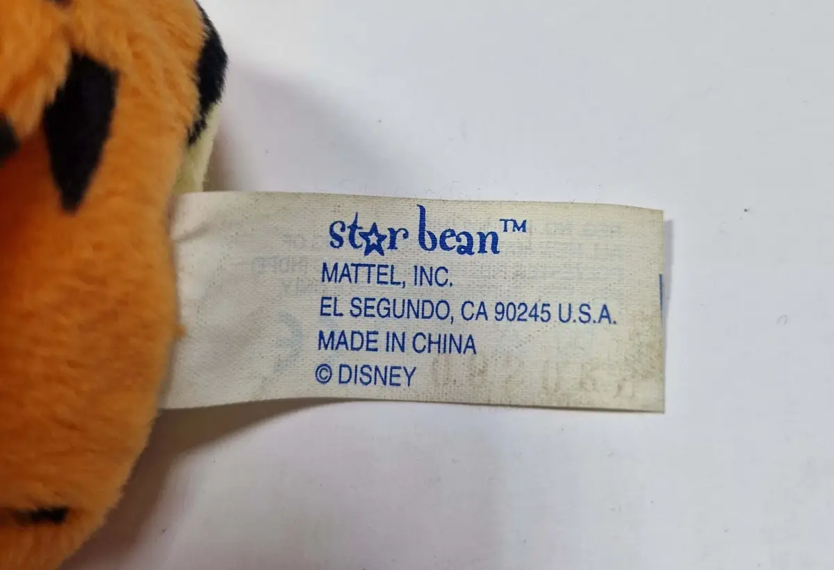 Disney Star Bean Vintage Winnie The Pooh First Mate Tigger 8" Beanie Plush Toy - image 4 | Free standard UK delivery included | Discount Quality Products