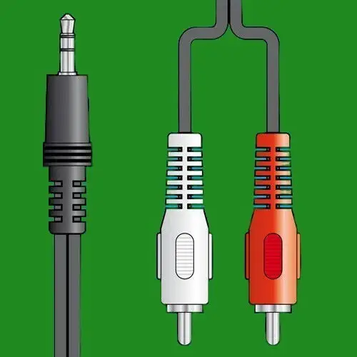 1.5m 3.5mm Jack Plug to 2x Phono RCA Plug AV TV DVD Video Lead Cable - image 2 | Free standard UK delivery included | Discount Quality Products