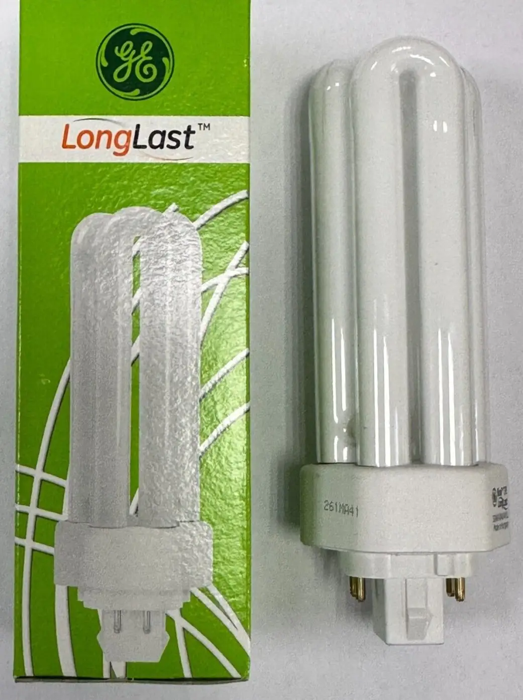 2x 32W GE Low Energy GX24Q-3 4 pin 4000K Lamp Cool White 840 Light Bulb PLL