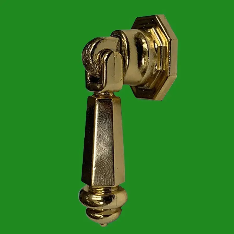 4x Antique Style Hexagon Gold Drop Pull Handle Pendant , For Draws, Cabinets