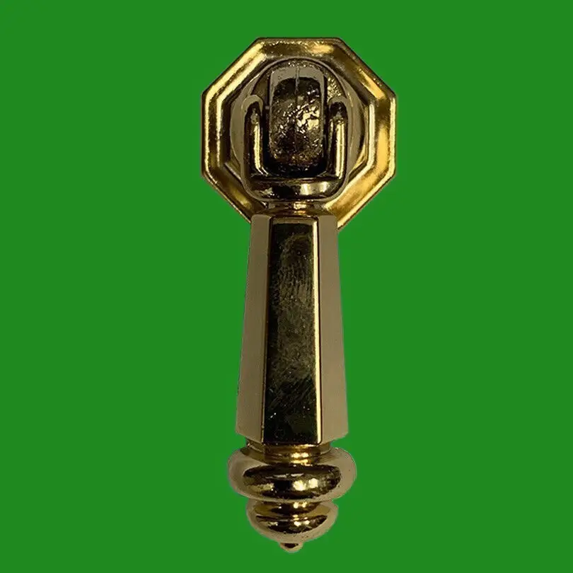 Antique Style Hexagon Gold Drop Pull Handle Pendant , For Draws, Cabinets - image 2 | Free standard UK delivery included | Discount Quality Products