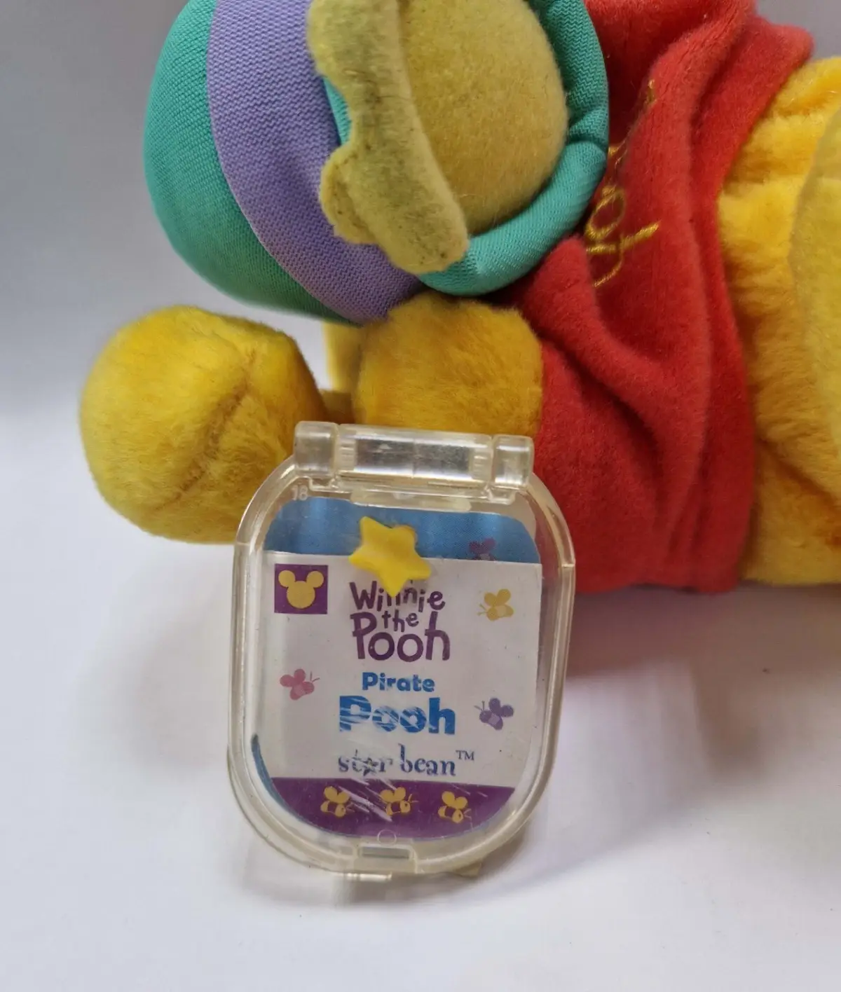 Disney Star Bean Vintage Winnie The Pooh Pirate 7" Cuddly Beanie Plush Kids Toy - image 3 | Free standard UK delivery included | Discount Quality Products