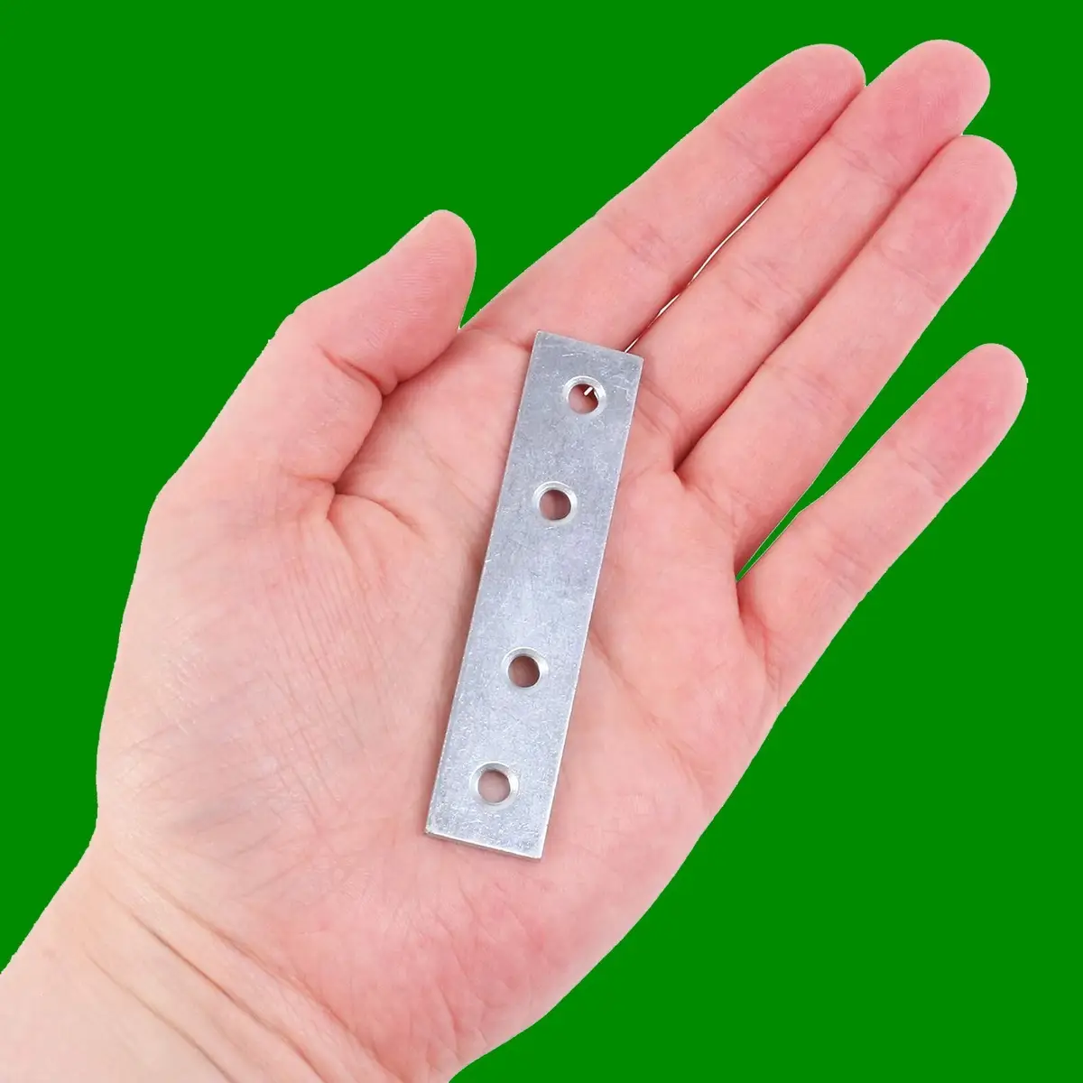 8x 75mm (3") Flat Steel Brackets Straight Mending Plates, Repair Fixing Joining - image 2 | Free standard UK delivery included | Discount Quality Products